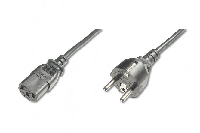 Digitus AK-440101-018-S napájecí kabel Černá 1,8 m CEE7/7 IEC C13 