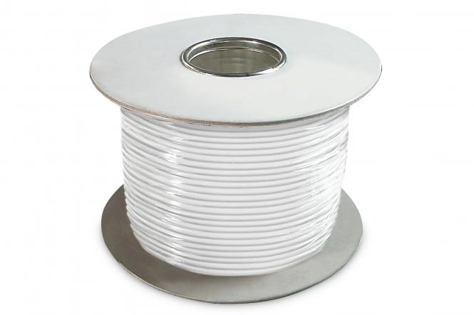 Flat ribbon telephone installation cable, white 