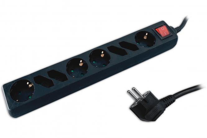 V-TAC 4+4-way Office Power Strip with switch 