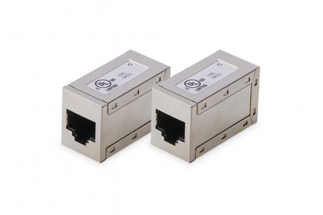 CAT 6, modular couplers, shielded - 2 pieces 