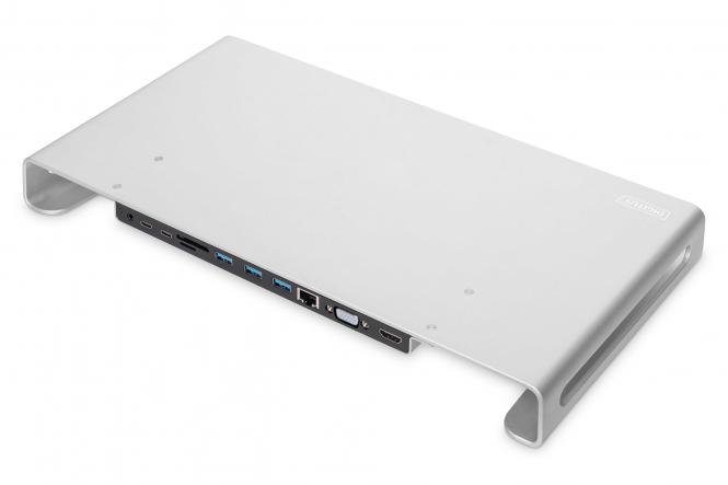 USB-C™ Docking Station 11-in-1 mit Aluminium Monitorerhöhung 