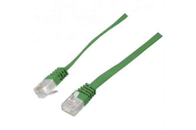 CAT 6A U-UTP patch cord, Cu, PVC AWG 30/7, length 0,25 m, color Green
 