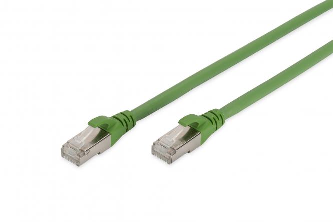 Digitus DK-1644-A-PUR-010 síťový kabel Zelená 1 m Cat6a S/FTP (S-STP) 