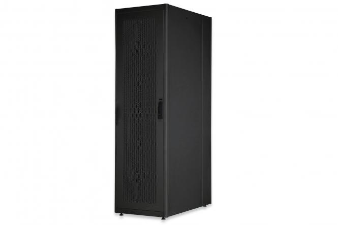 Szafa serwerowa stojąca DYNAmic Basic 19" 26U rack 600x1000, drzwi przód perforacja, czarny, 600kg 