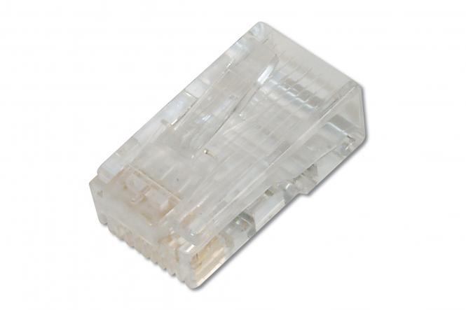 Fiches modulaires CAT 6 pour câbles ronds, non blindées, 100 pcs. 