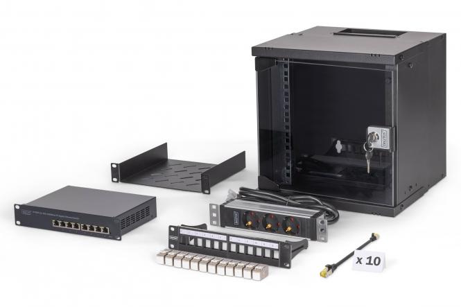 SOHO PRO network set, 254 mm (10") - 6U, 315 x 300 mm (W x D) 