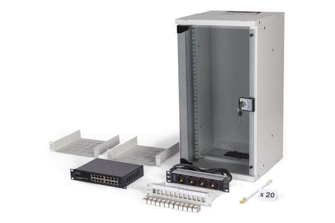 SOHO PRO network set, 254 mm (10") - 12U, 315 x 300 mm (W x D) 