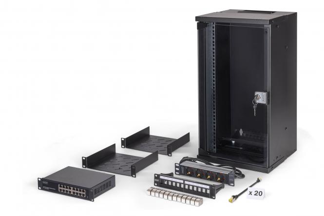 SOHO PRO network set, 254 mm (10") - 12U, 315 x 300 mm (W x D) 