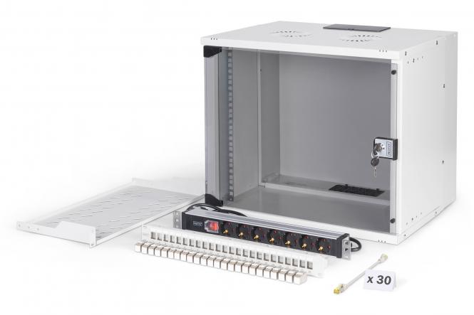 SOHO PRO network set, 483 mm (19") - 9U, 540 x 400 mm (W x D) 