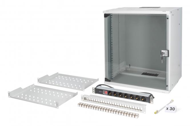 SOHO PRO network set, 483 mm (19") - 12U, 540 x 400 mm (W x D) 