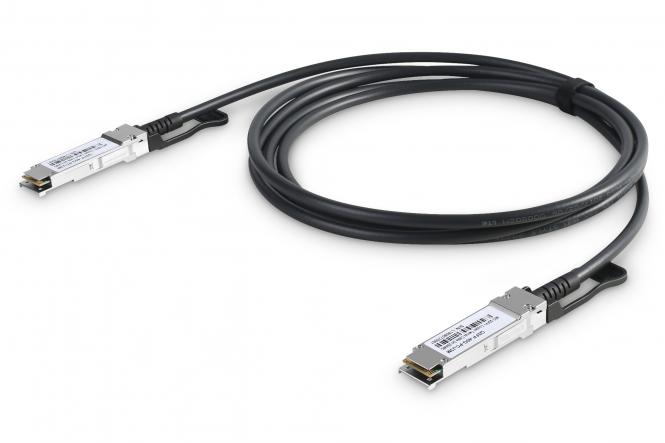 Digitus DN-81309 cabo de fibra ótica 3 m QSFP+ DAC Preto 
