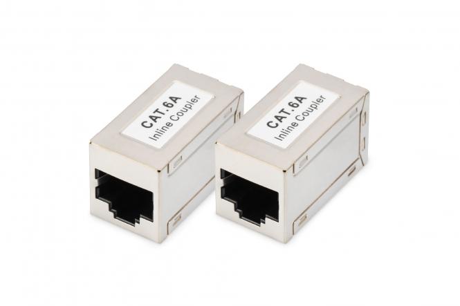 CAT 6A modular couplers, shielded - 2 pieces 
