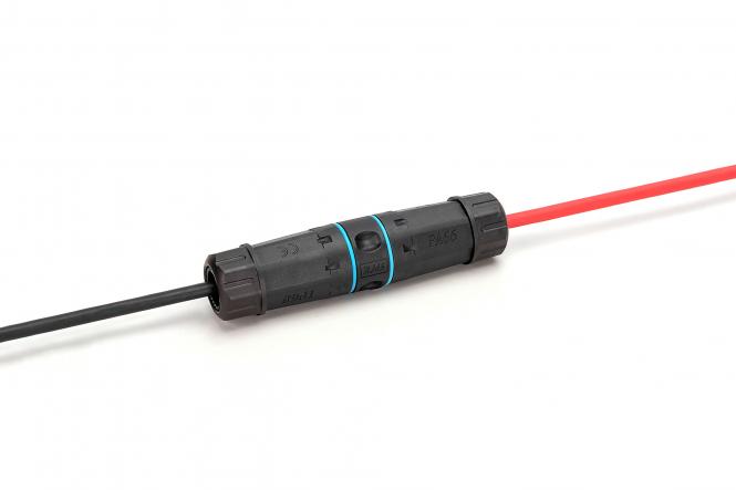 CAT 6A outdoor connection, protection class IP68, RJ45 to RJ45 connection 