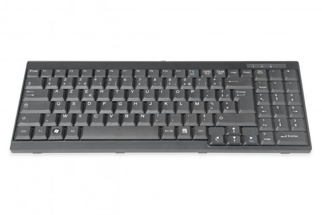 Digitus DS-72000FR klávesnice AZERTY Francouzský Černá 