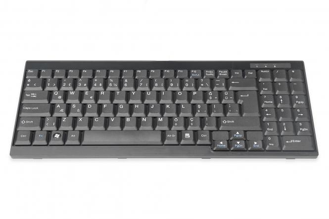 Клавиатура подходит для DIGITUS TFT-консолей, турецкая модель 