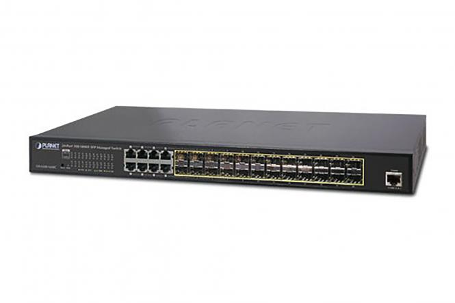 L2+ 24-Port 100/1000X SFP with 8-Port Shared TP Managed Switch 