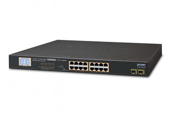 16-Port 10/100/1000T 802.3at PoE Switch 