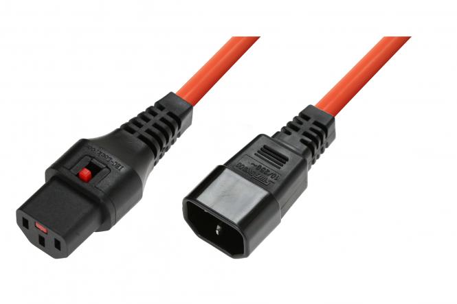 Microconnect PC938 kabel zasilające Pomarańczowy 1 m C13 panel C14 panel 