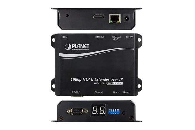 HDMI over IP Receiver, 1080p, PoE 