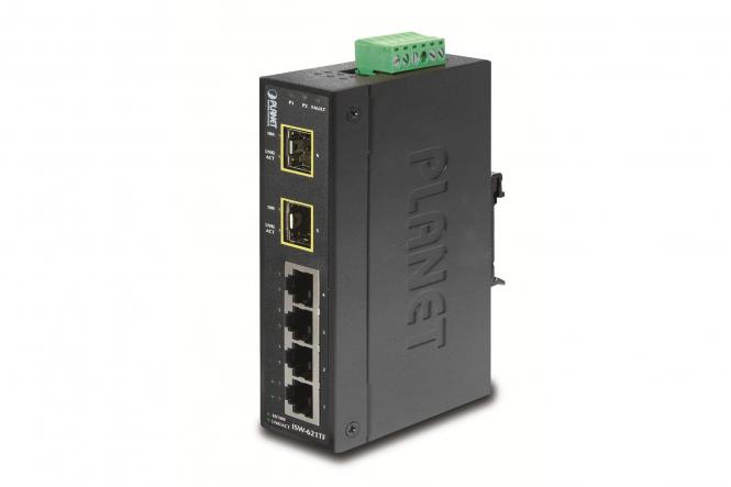 4-Port 10/100Base-TX + 2-Port 100Base-FX SFP Industrial Ethernet Switch 