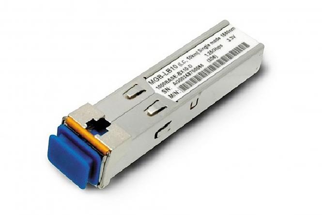 Mini GBIC Module avec 1 x WDM Gigabit, 1000Base-BX-D, TX1550nm 