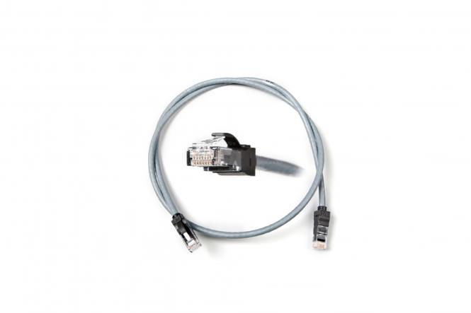 Kabel krosowy (patch cord) LANmark-6 RJ45-RJ45, kat.6, U/UTP, AWG 26/7, LSOH, 1m, szary 