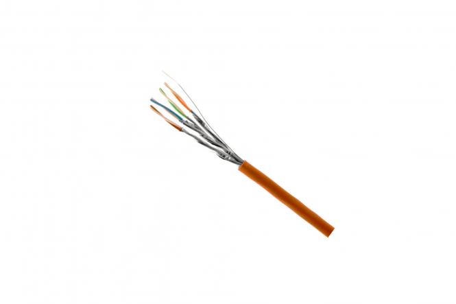 Kabel instalacyjny NEXANS F/UTP, kat.6, Dca, AWG 24/1, LS0H, 1000m, szpula, pomarańczowy 