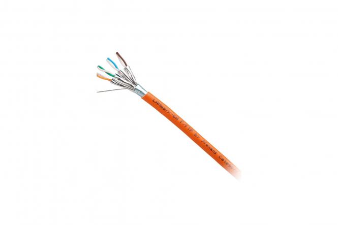 Kabel instalacyjny NEXANS F/FTP, kat.6A, Cca, AWG 23/1, LS0H, 500m, szpula, pomarańczowy 