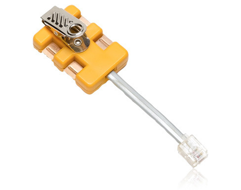 Fluke 6-wire in-line modular adapter Yellow 