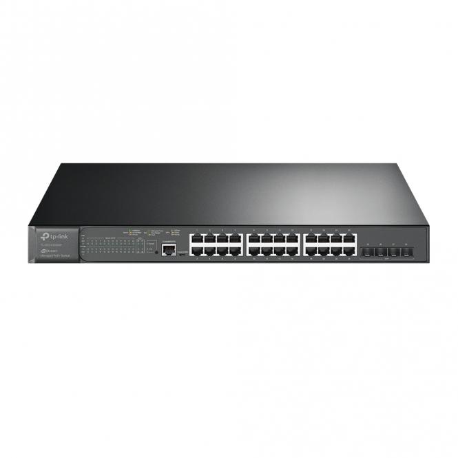 TP-Link TL-SG3428XMP Netzwerk-Switch Managed L2/L3 Gigabit Ethernet (10/100/1000) Power over Ethernet (PoE) 1U Schwarz 
