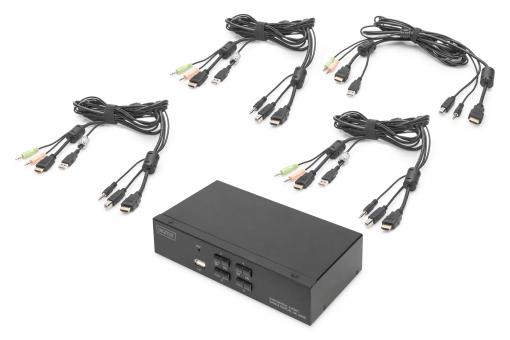Rallonge HDMI KVM par IP, kit - DIGITUS