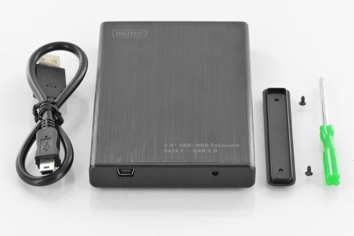 DIGITUS by ASSMANN Shop  2.5 SSD/HDD Enclosure, SATA I-II - USB 2.0