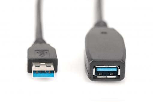 Rallonge USB 3.0 actif de 10 m - M/F - Câbles USB 3.0