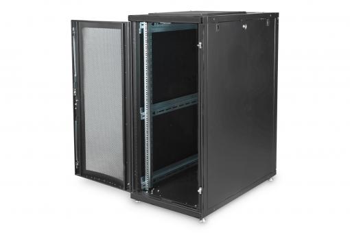 Server Rack 19 600x1000 26 Units Black Evolution series - Network Cabinet  Rack - Rack Cabinets and Accessories - Networking
