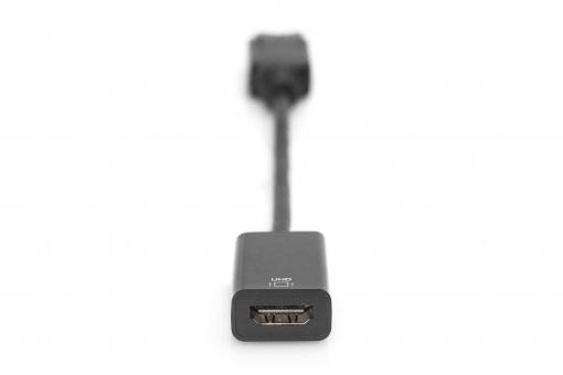Adaptateur DisplayPort, HDMI Renkforce RF-4222524 [1x DisplayPort mâle - 1x  HDMI femelle] 10.00 cm noir contacts dorés – Conrad Electronic Suisse
