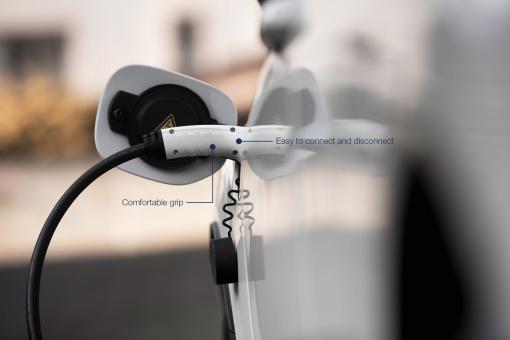LogiLink Câble de chargement spiralé pour voiture électrique