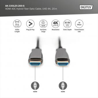 DIGITUS Câble HDMI Premium - UHD 4K - 2m - HDR, …