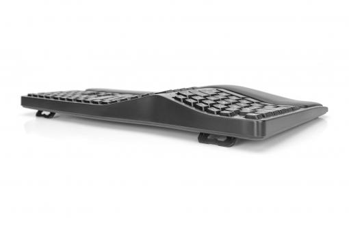 DIGITUS B2B Shop  Clavier ergonomique, sans fil, 2,4 GHz