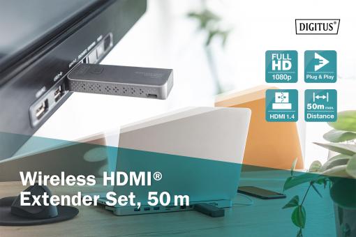Extensor de HDMI Inalambrico 50 Metros Extensor HDMI wireless FULL