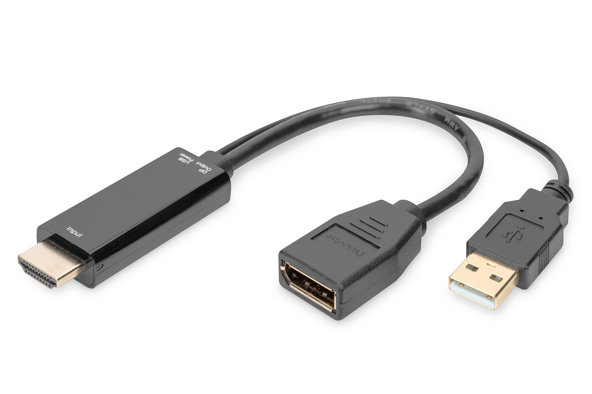 Adaptateur HDMI 1.4 vers DisplayPort avec alimentation USB