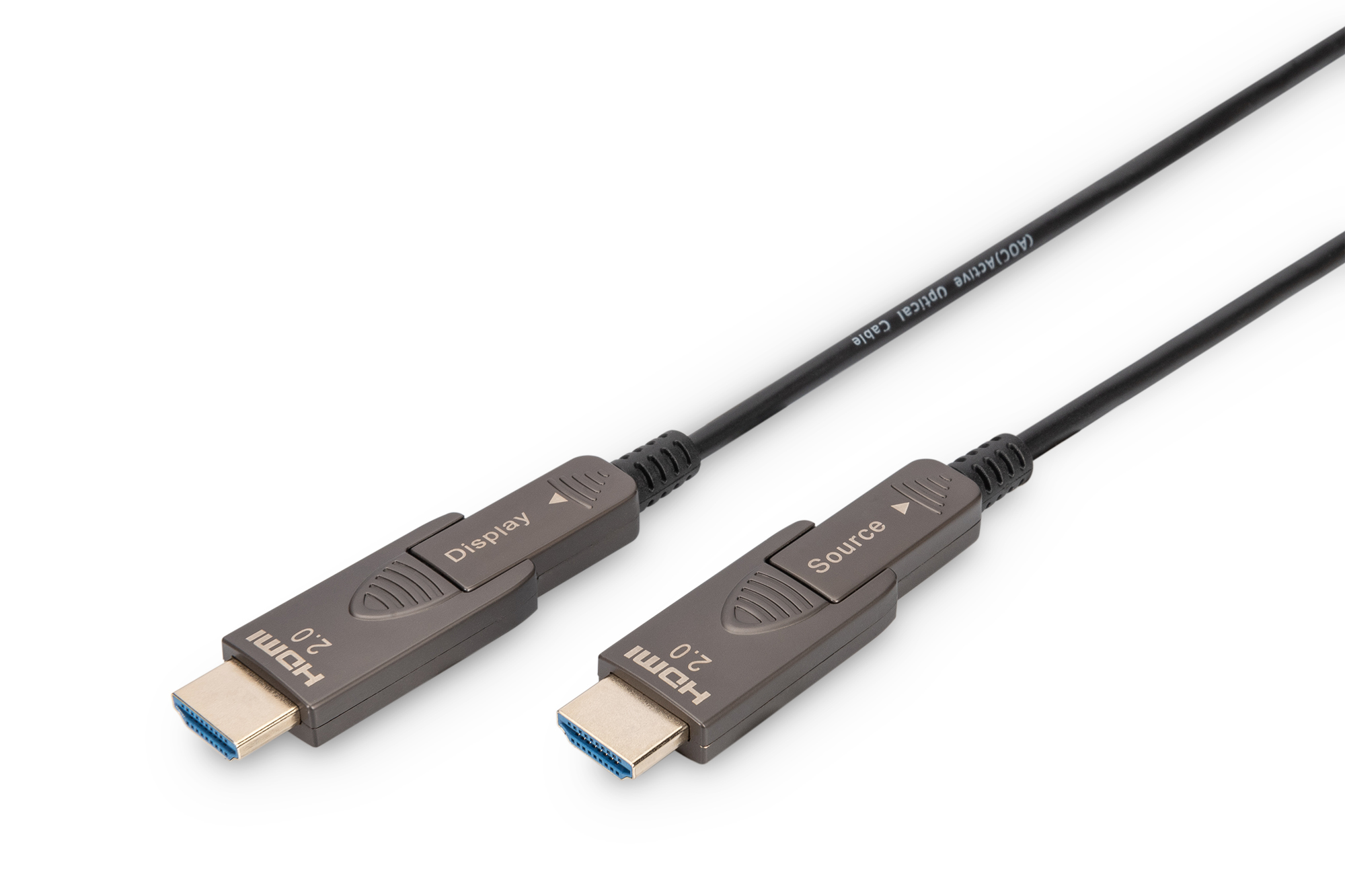 DIGITUS by ASSMANN Shop  4K - HDMI® AOC Hybrid Glasfaserkabel mit 10m  abnehmbaren Stecker