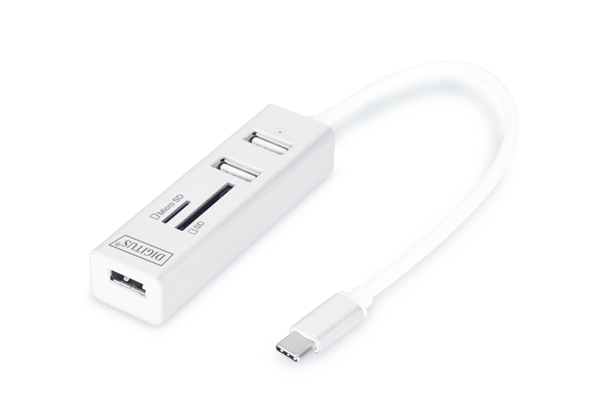 DIGITUS by ASSMANN Shop  USB Type-C™ OTG 3-Port HUB + Card Reader