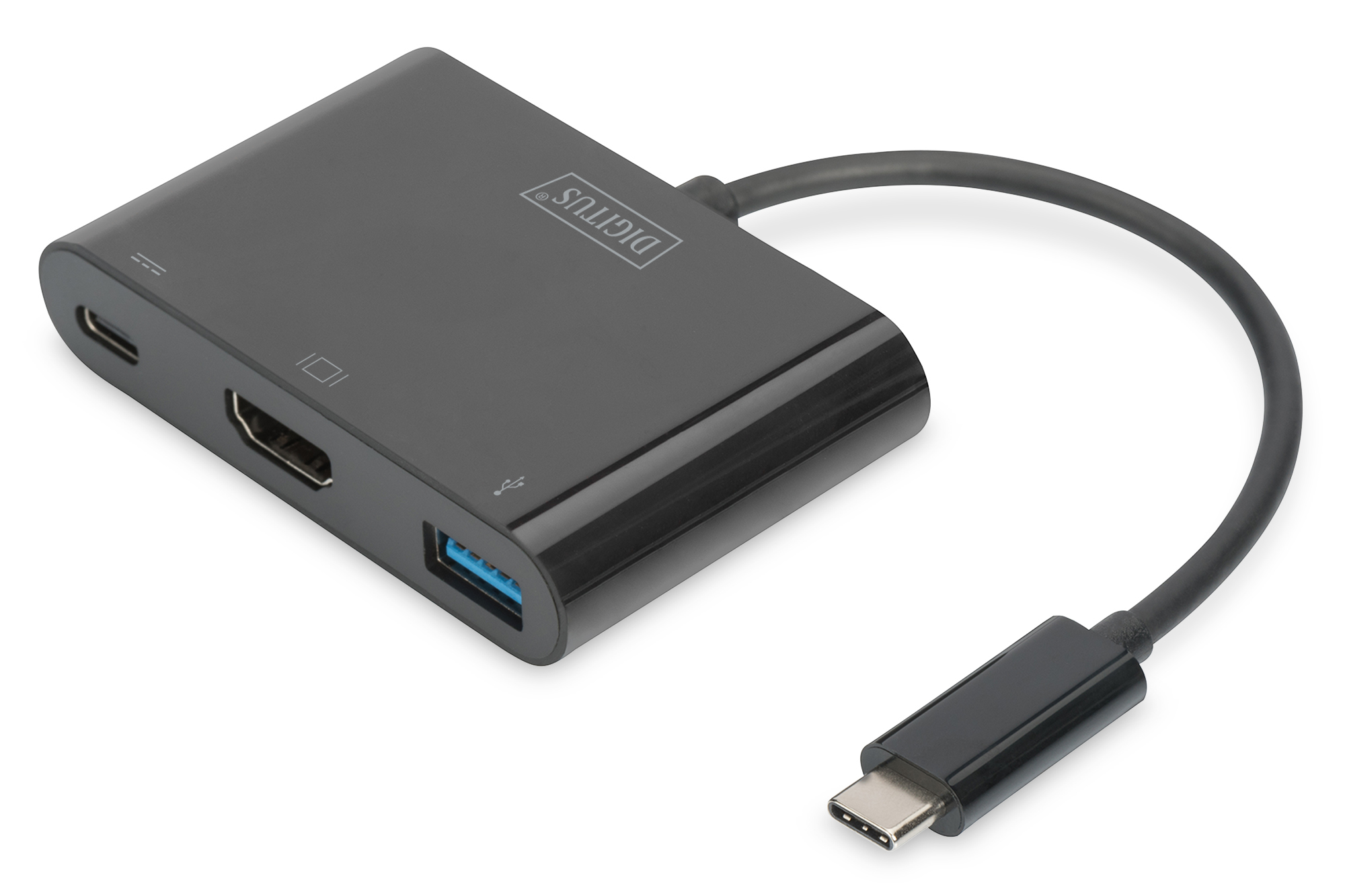 DIGITUS B2B Shop  Adaptateur multi-ports USB Type-C™ HDMI, 3 ports