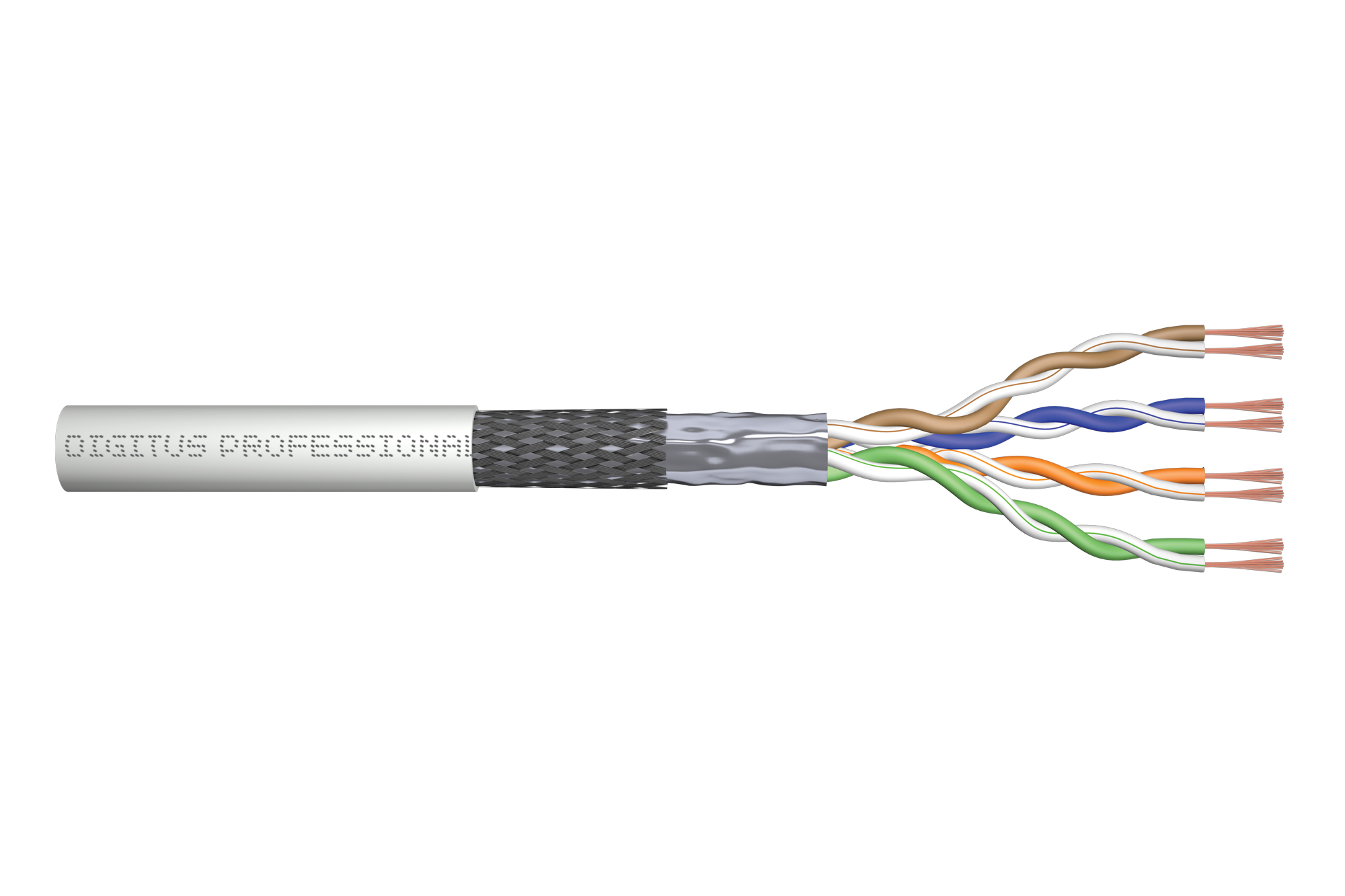 Cabo Ethernet de Arrasto Industrial SF/UTP Flexível, cabo de arrasto PUR   Infraestrutura Avançada de Cabos de Fibra e Centro de Dados da CRXCONEC