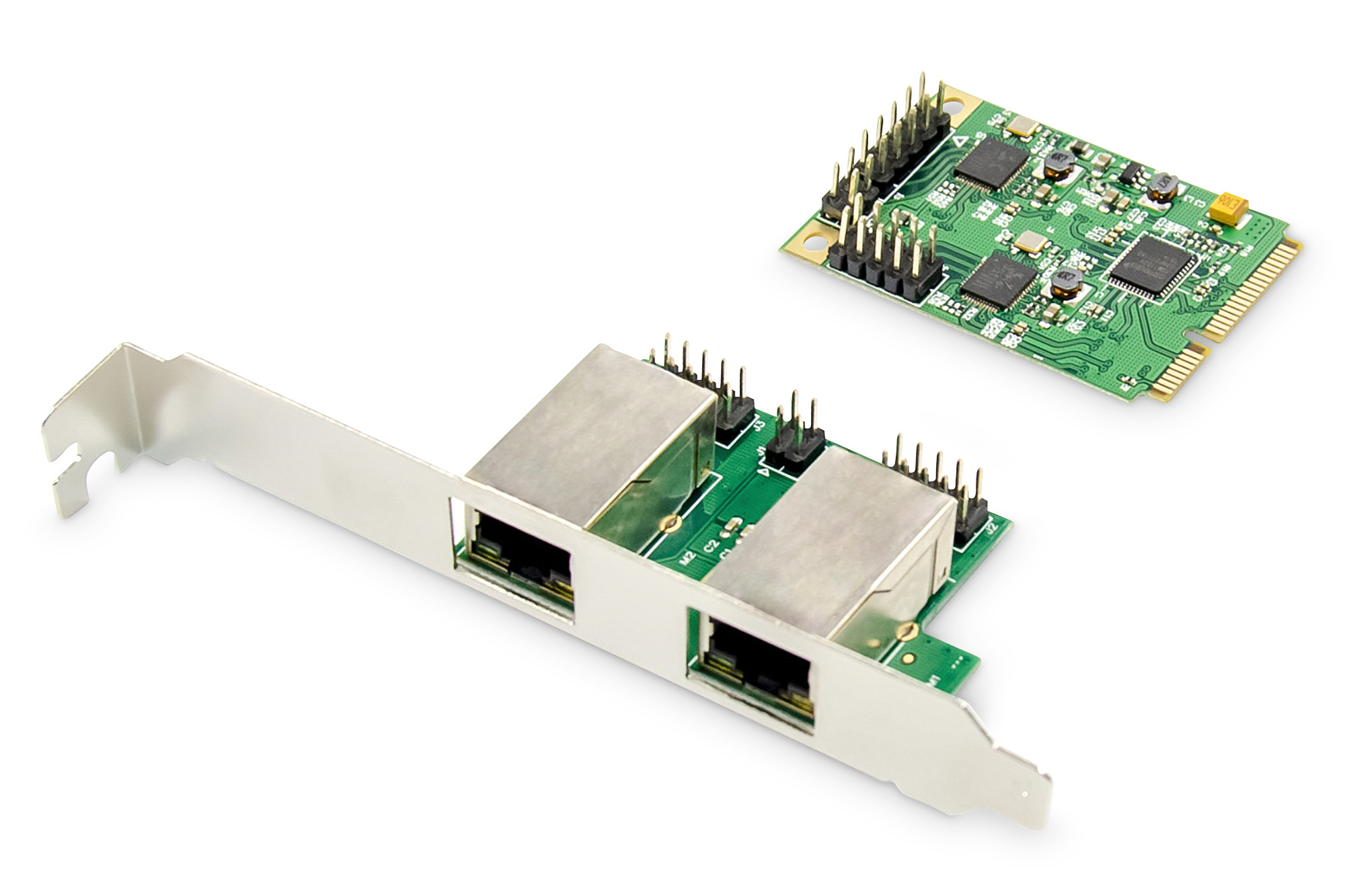 CERRXIAN Mini carte réseau PCI-E Gigabit Ethernet PCI Express NIC 10/100/1000 Mbps avec support Low Profile 