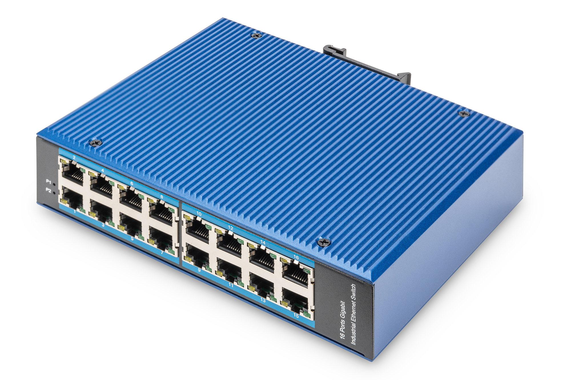 DIGITUS by ASSMANN Shop  16 Port Gigabit Ethernet Network Switch,  Industrial, Unmanaged