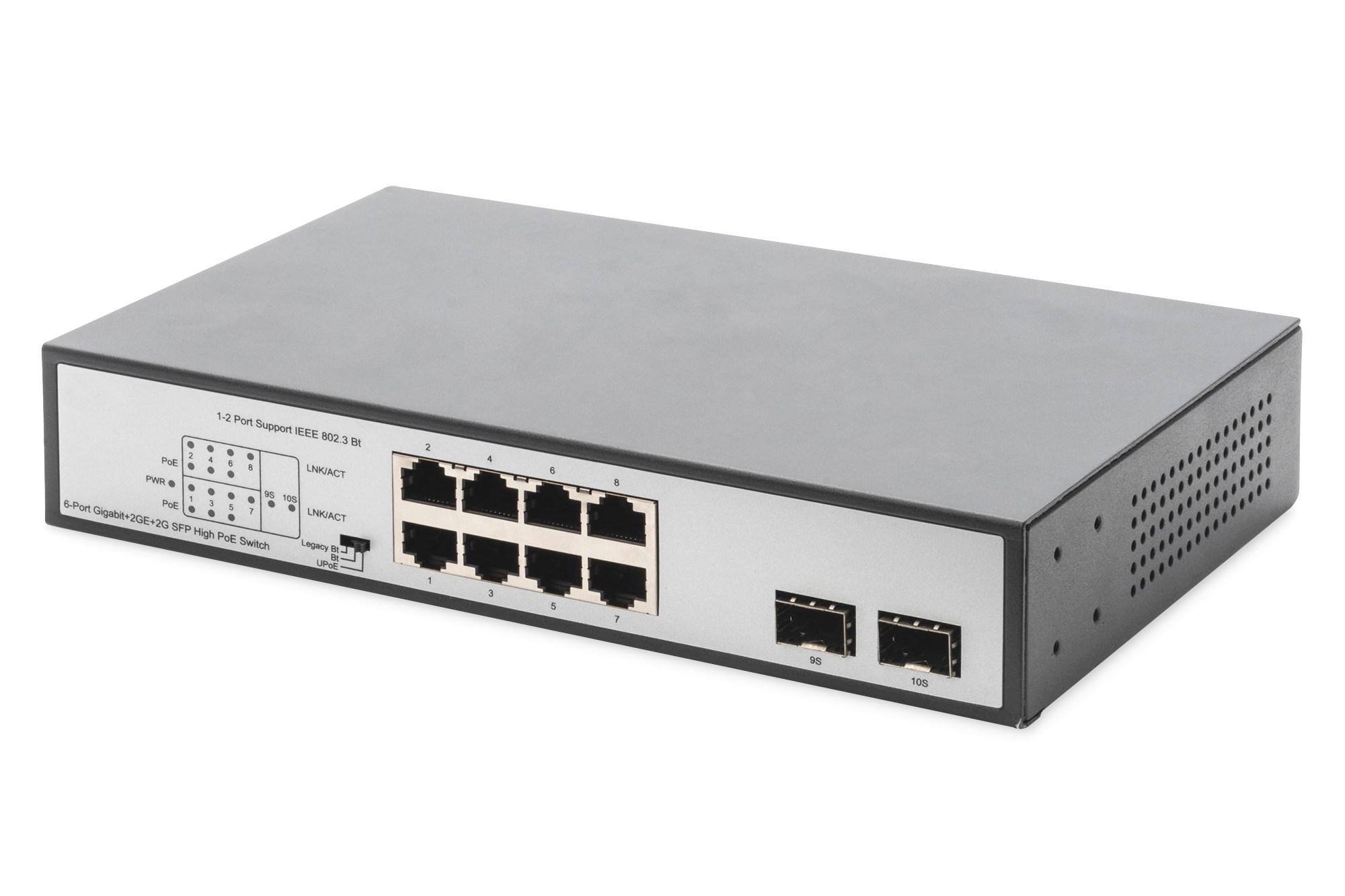 Matig af hebben Toegeven DIGITUS B2B Winkel | Digitus DN-95140 netwerk-switch Unmanaged Gigabit  Ethernet (10/100/1000) Power over Ethernet (PoE) Zwart, Zilver