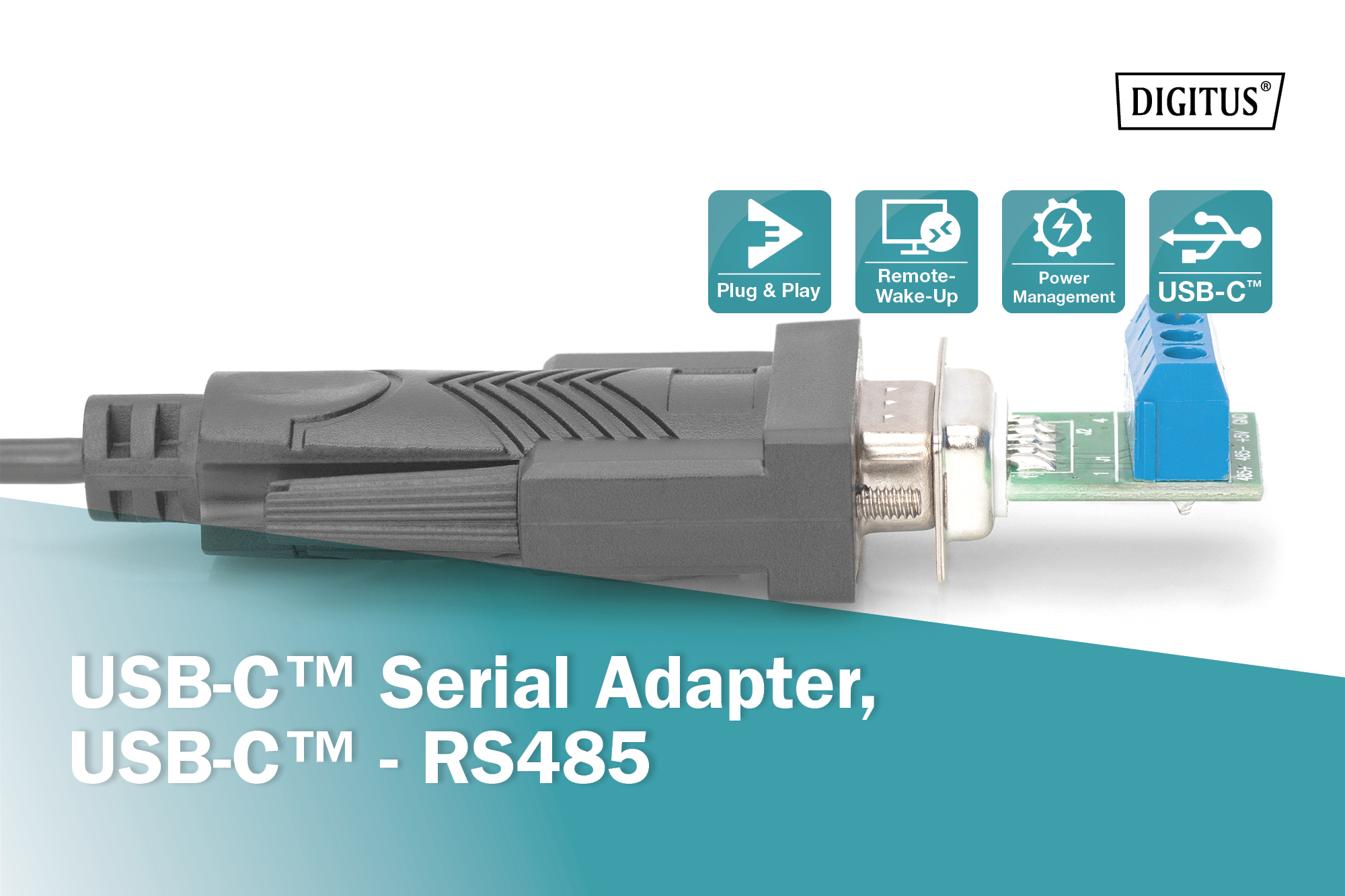 DIGITUS by ASSMANN Shop | USB-C™ Serial Adapter, USB-C™ - RS485